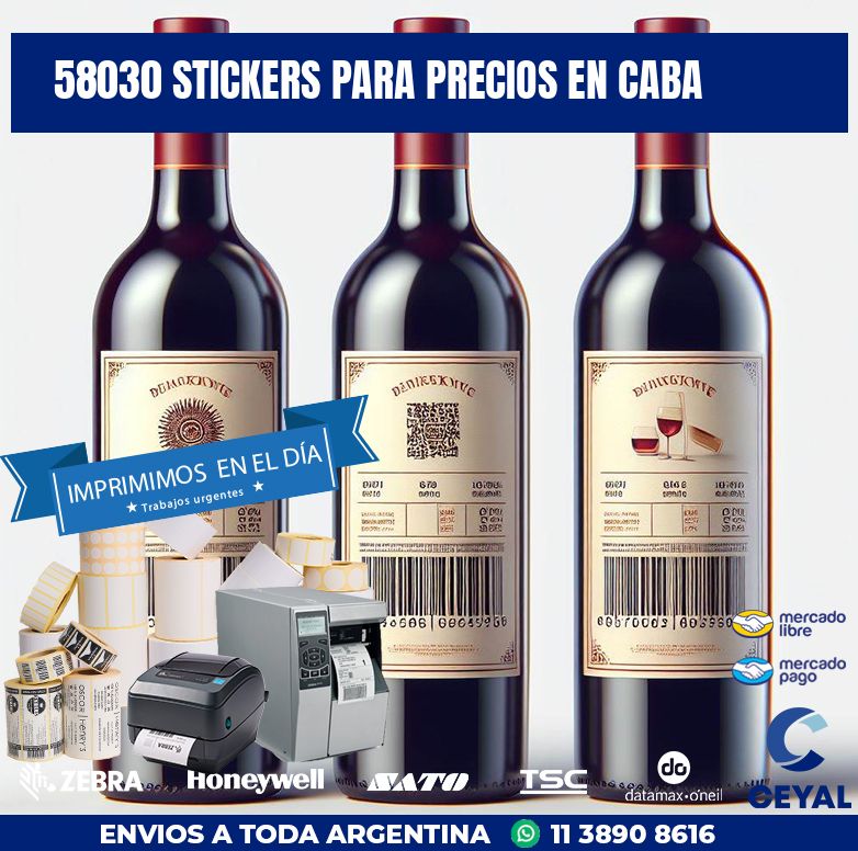 58030 STICKERS PARA PRECIOS EN CABA