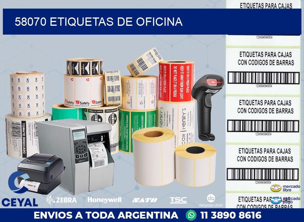 58070 ETIQUETAS DE OFICINA