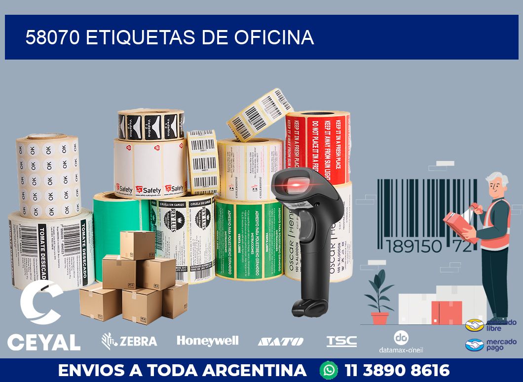 58070 ETIQUETAS DE OFICINA