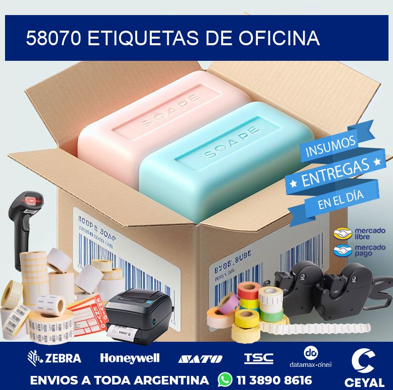 58070 ETIQUETAS DE OFICINA
