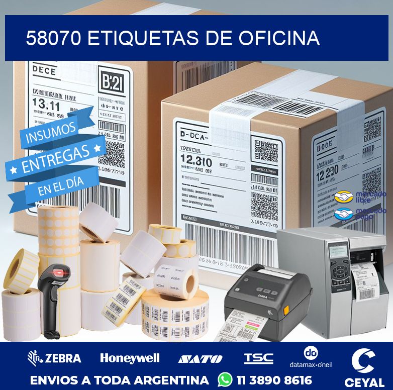 58070 ETIQUETAS DE OFICINA