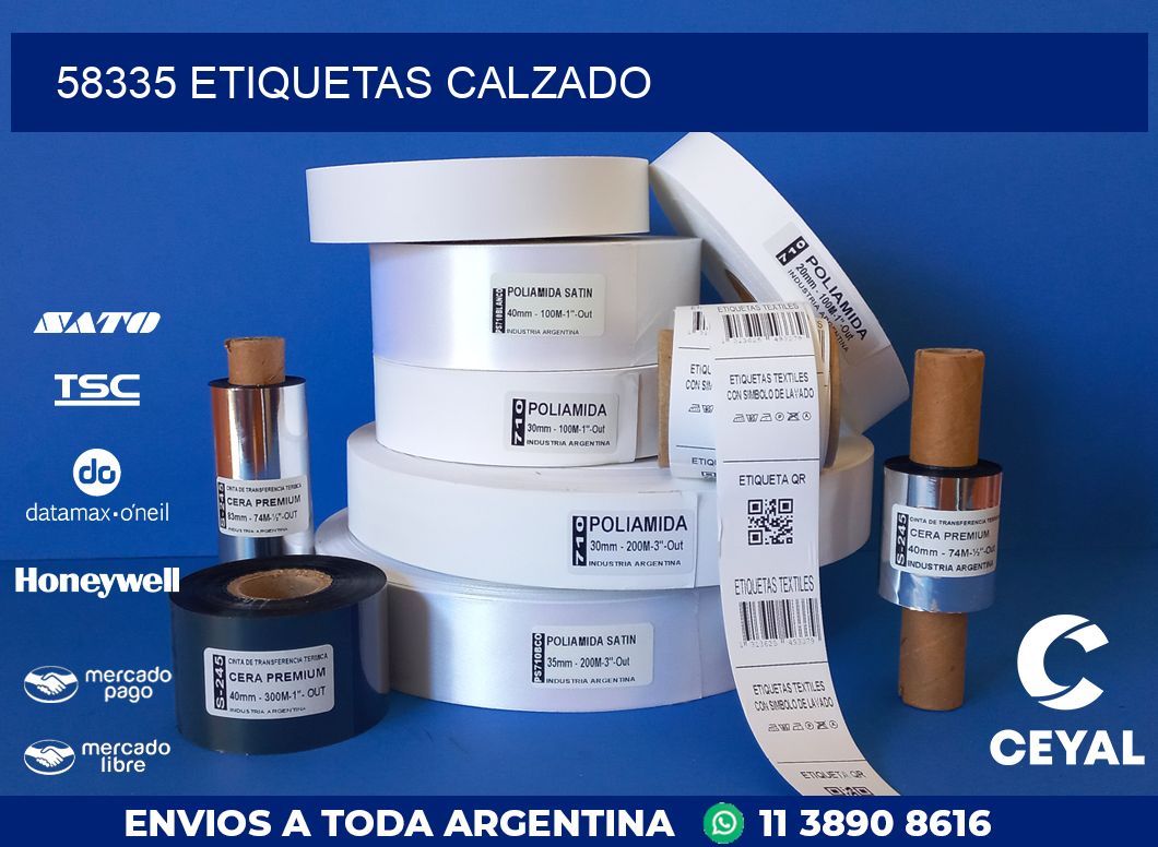 58335 ETIQUETAS CALZADO