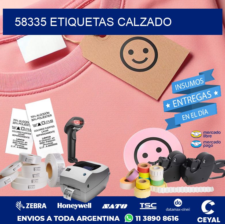 58335 ETIQUETAS CALZADO