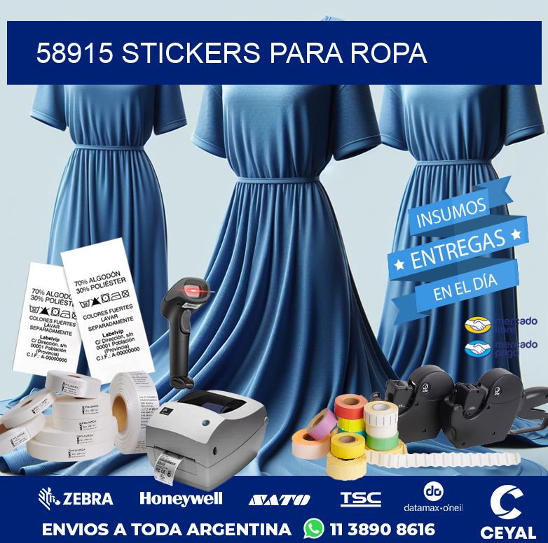 58915 STICKERS PARA ROPA