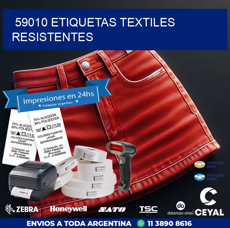 59010 ETIQUETAS TEXTILES RESISTENTES