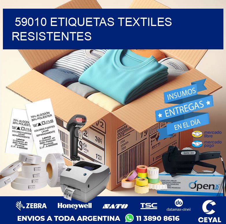 59010 ETIQUETAS TEXTILES RESISTENTES