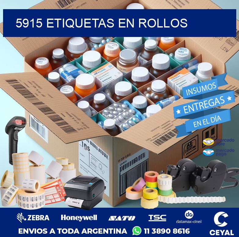 5915 ETIQUETAS EN ROLLOS