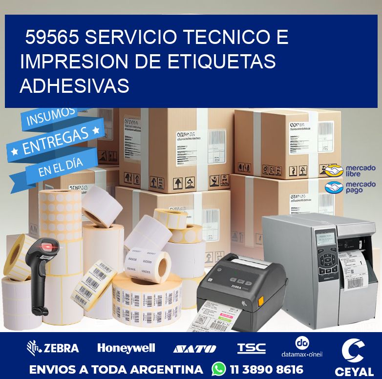 59565 SERVICIO TECNICO E IMPRESION DE ETIQUETAS ADHESIVAS
