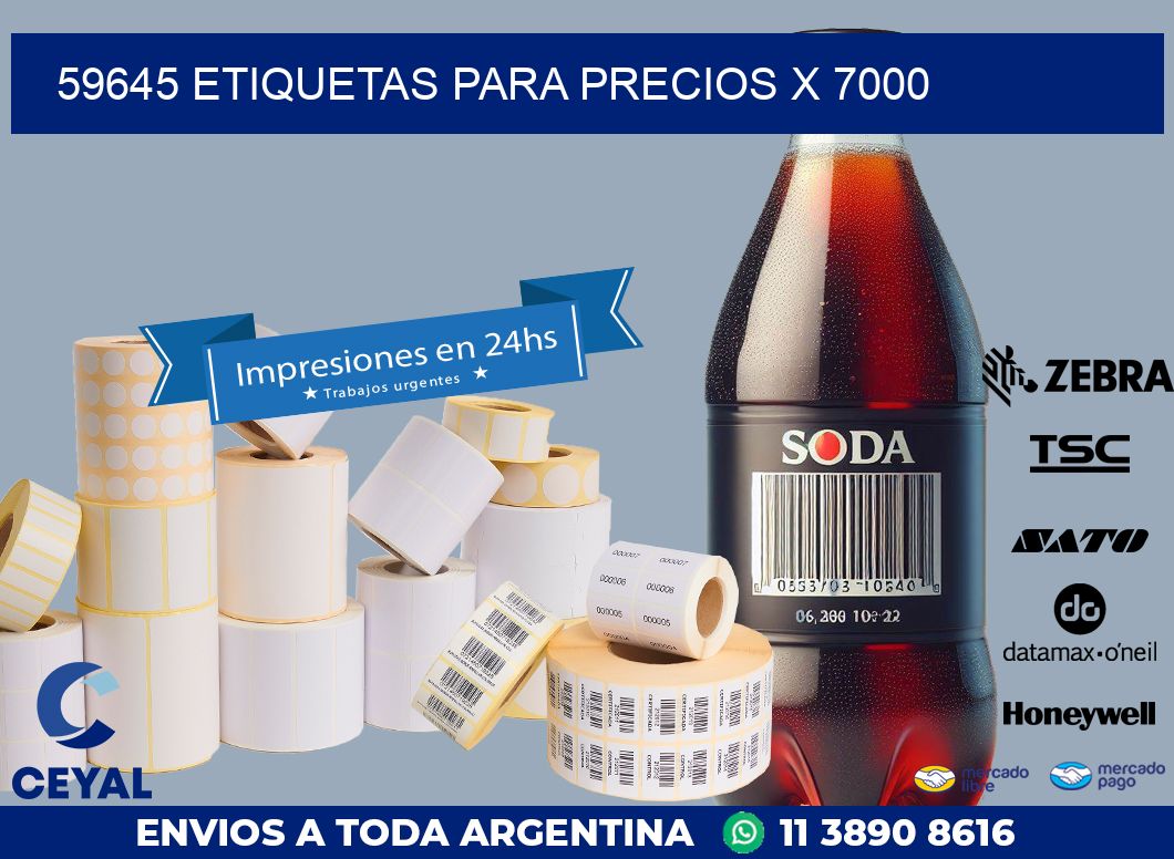 59645 ETIQUETAS PARA PRECIOS X 7000