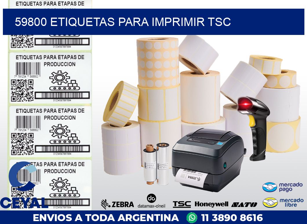 59800 ETIQUETAS PARA IMPRIMIR TSC