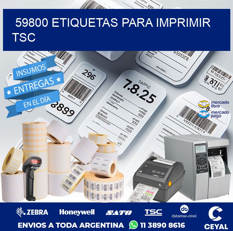 59800 ETIQUETAS PARA IMPRIMIR TSC
