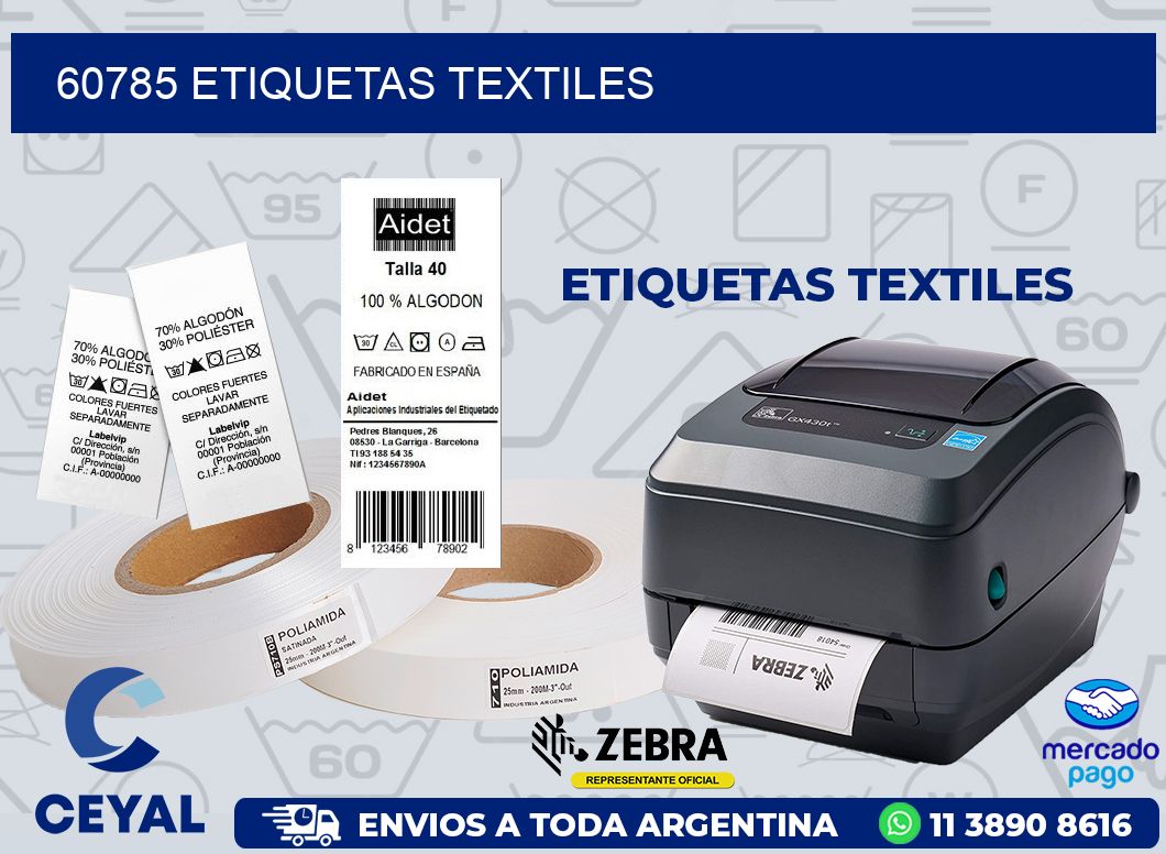 60785 ETIQUETAS TEXTILES