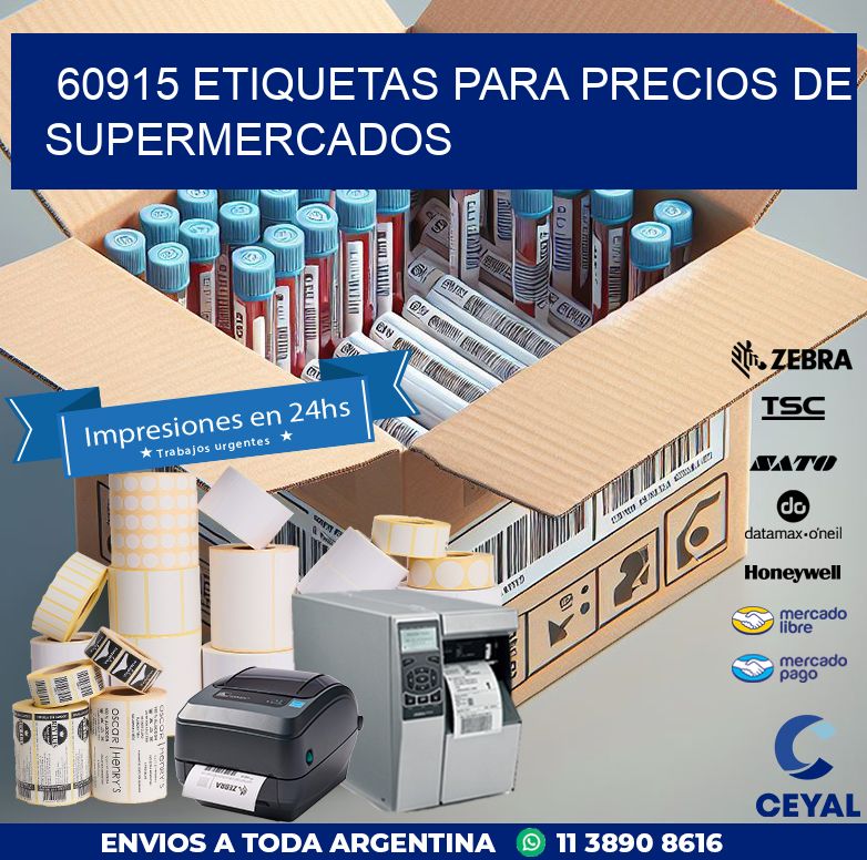 60915 ETIQUETAS PARA PRECIOS DE SUPERMERCADOS