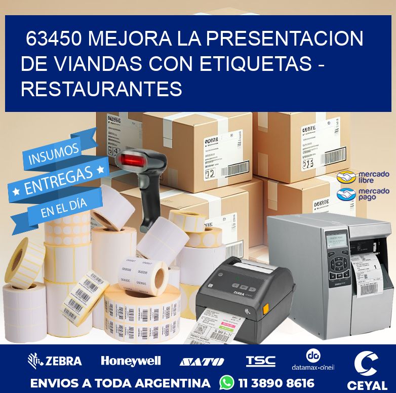 63450 MEJORA LA PRESENTACION DE VIANDAS CON ETIQUETAS - RESTAURANTES