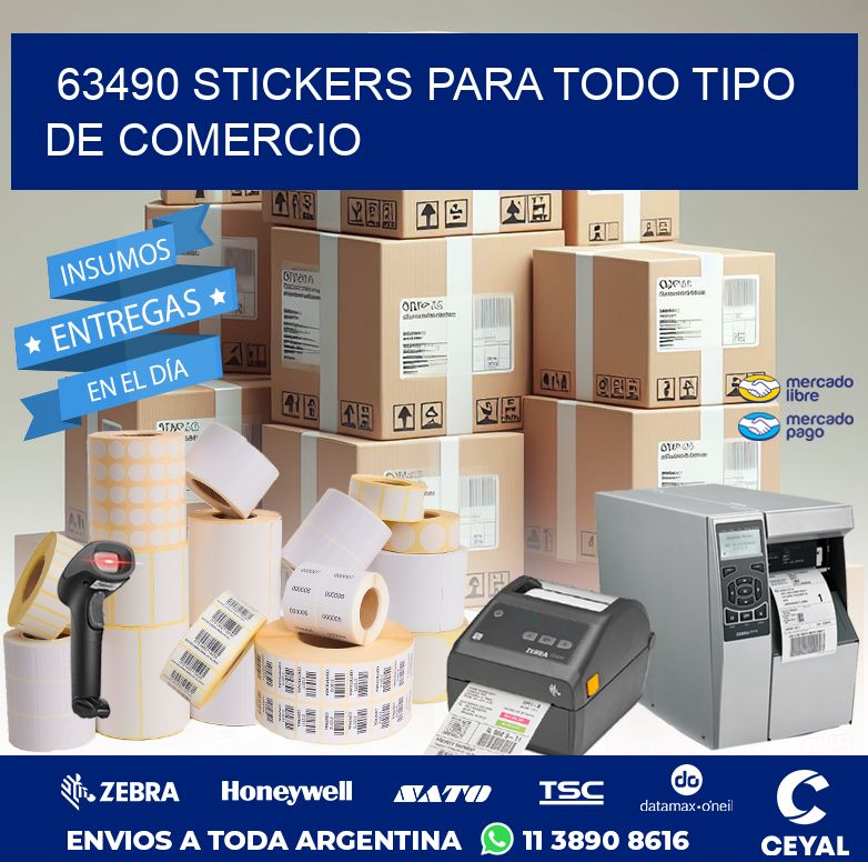 63490 STICKERS PARA TODO TIPO DE COMERCIO