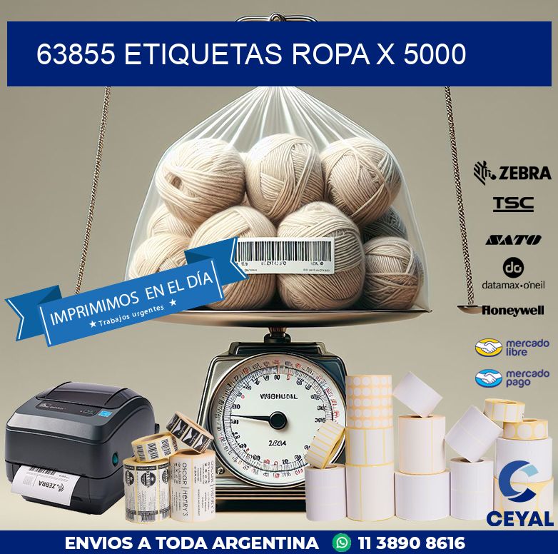 63855 ETIQUETAS ROPA X 5000