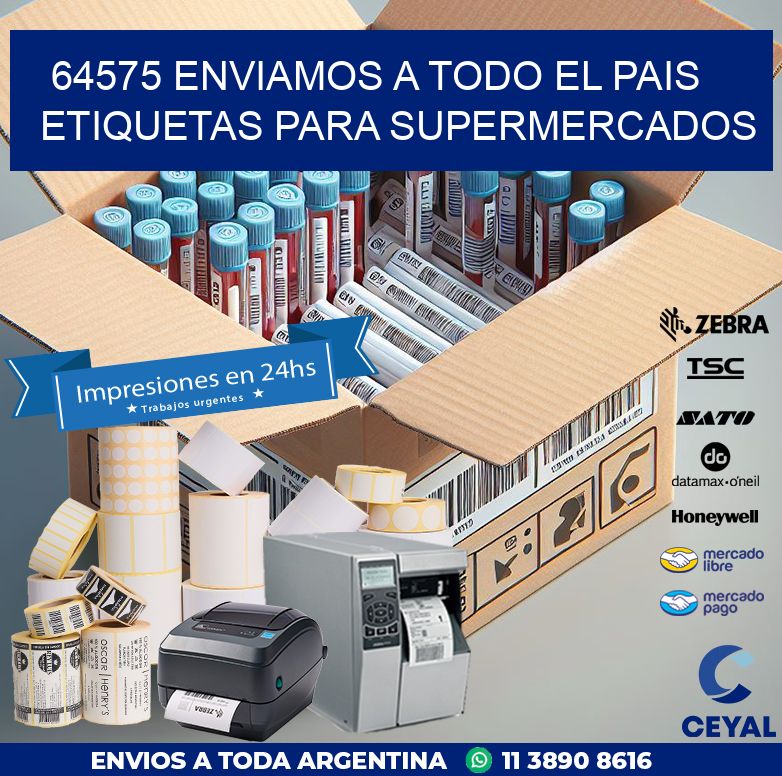 64575 ENVIAMOS A TODO EL PAIS ETIQUETAS PARA SUPERMERCADOS