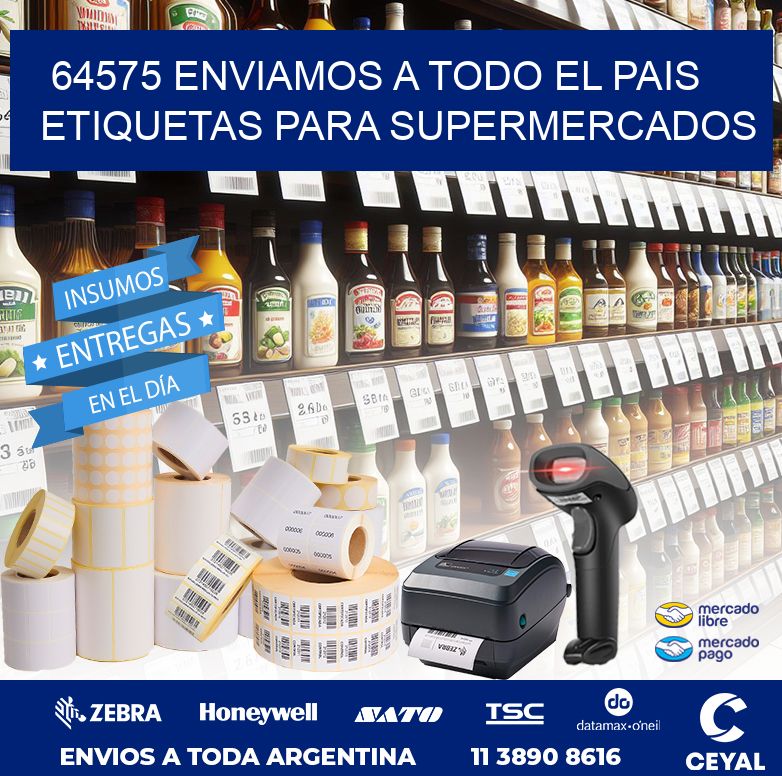 64575 ENVIAMOS A TODO EL PAIS ETIQUETAS PARA SUPERMERCADOS