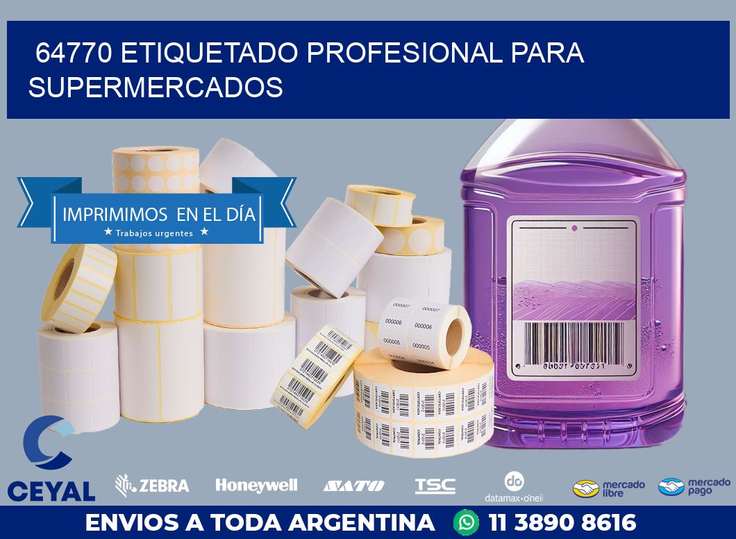 64770 ETIQUETADO PROFESIONAL PARA SUPERMERCADOS
