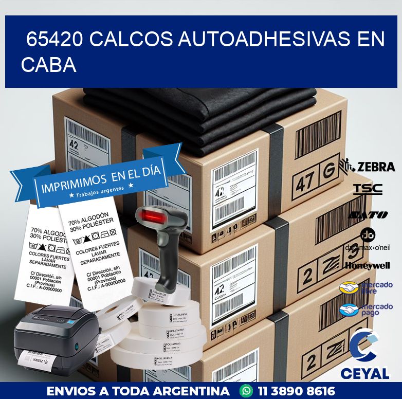 65420 CALCOS AUTOADHESIVAS EN CABA