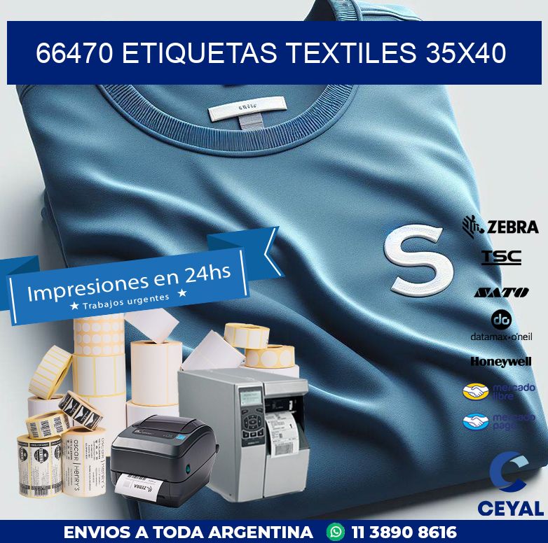 66470 ETIQUETAS TEXTILES 35X40