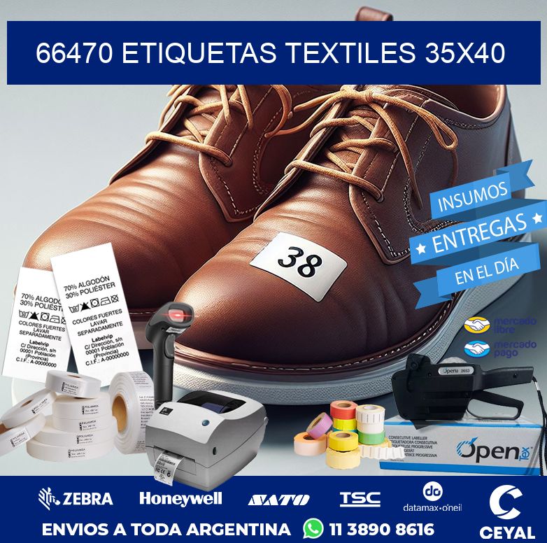 66470 ETIQUETAS TEXTILES 35X40