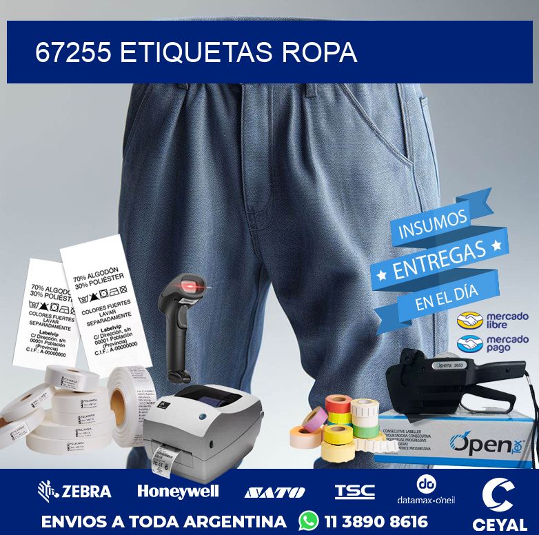 67255 ETIQUETAS ROPA