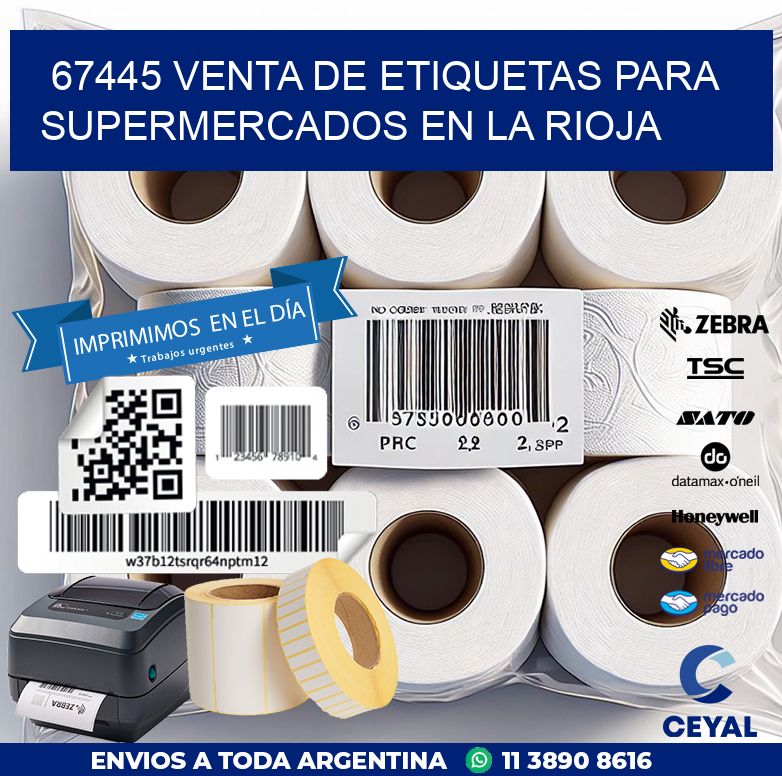 67445 VENTA DE ETIQUETAS PARA SUPERMERCADOS EN LA RIOJA