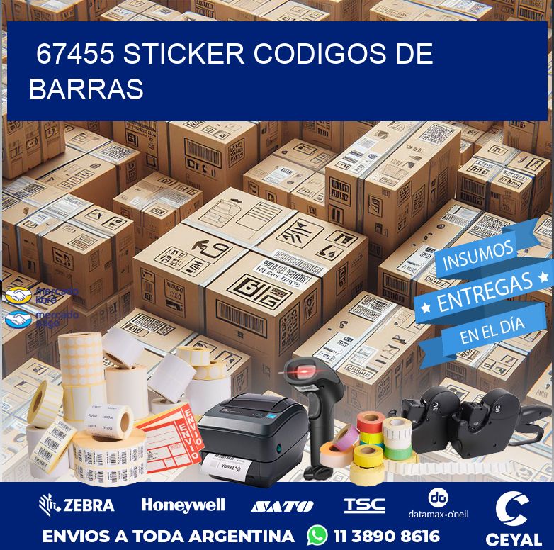 67455 STICKER CODIGOS DE BARRAS