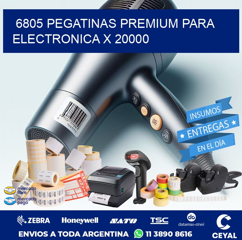 6805 PEGATINAS PREMIUM PARA ELECTRONICA X 20000
