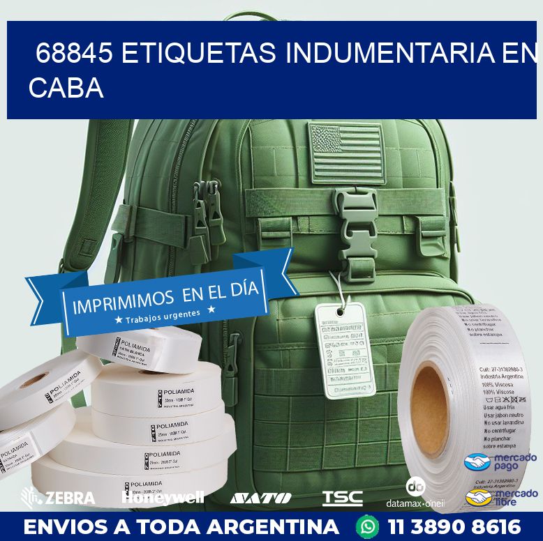 68845 ETIQUETAS INDUMENTARIA EN CABA