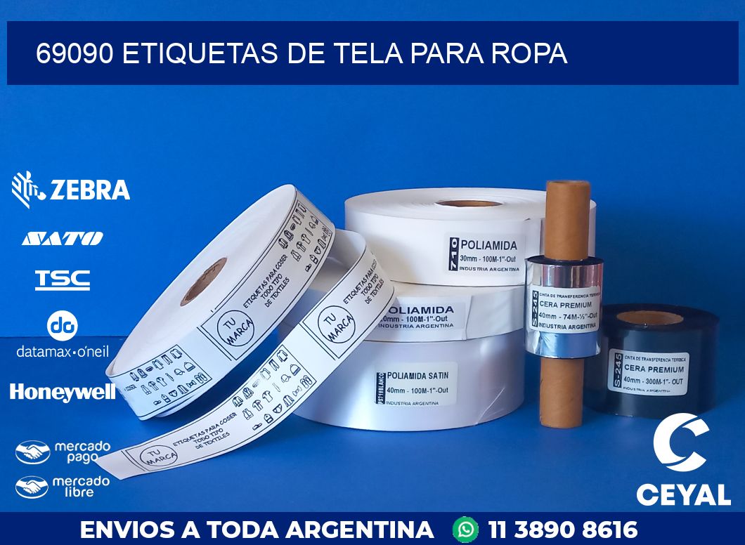 69090 ETIQUETAS DE TELA PARA ROPA