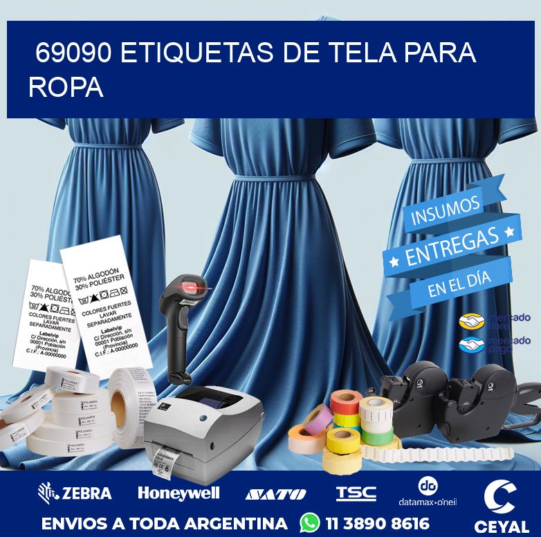 69090 ETIQUETAS DE TELA PARA ROPA