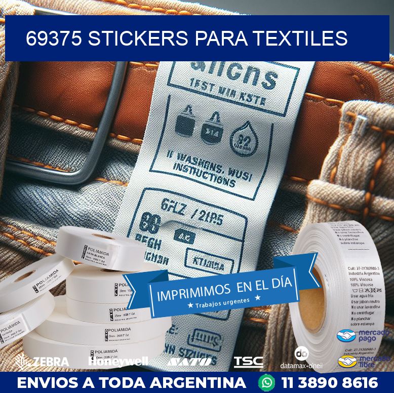 69375 STICKERS PARA TEXTILES