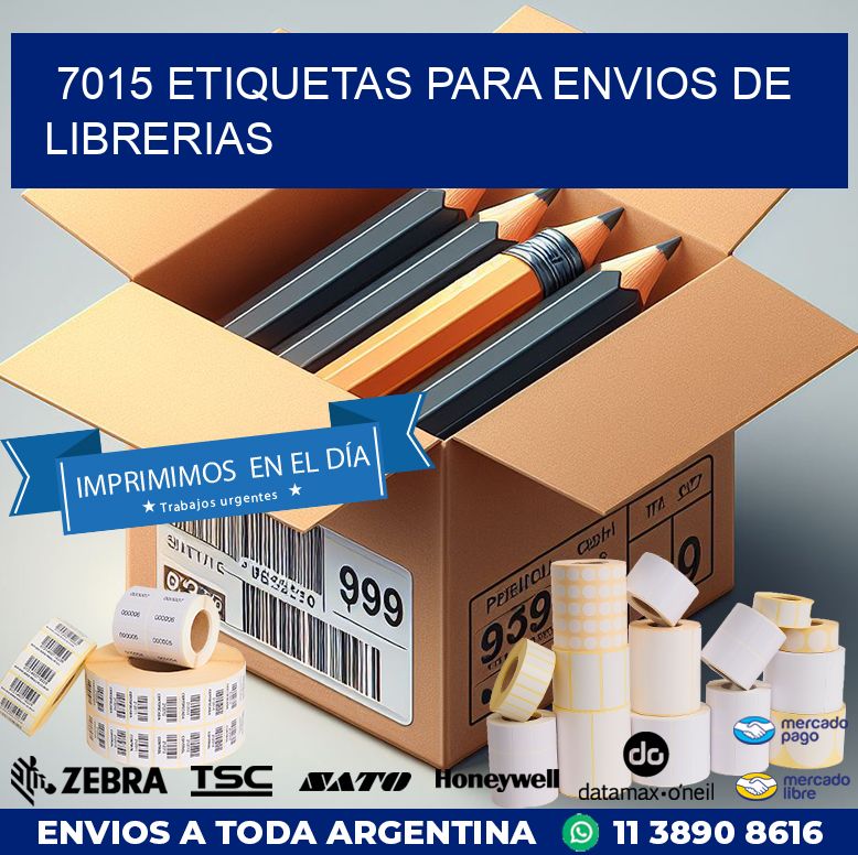7015 ETIQUETAS PARA ENVIOS DE LIBRERIAS