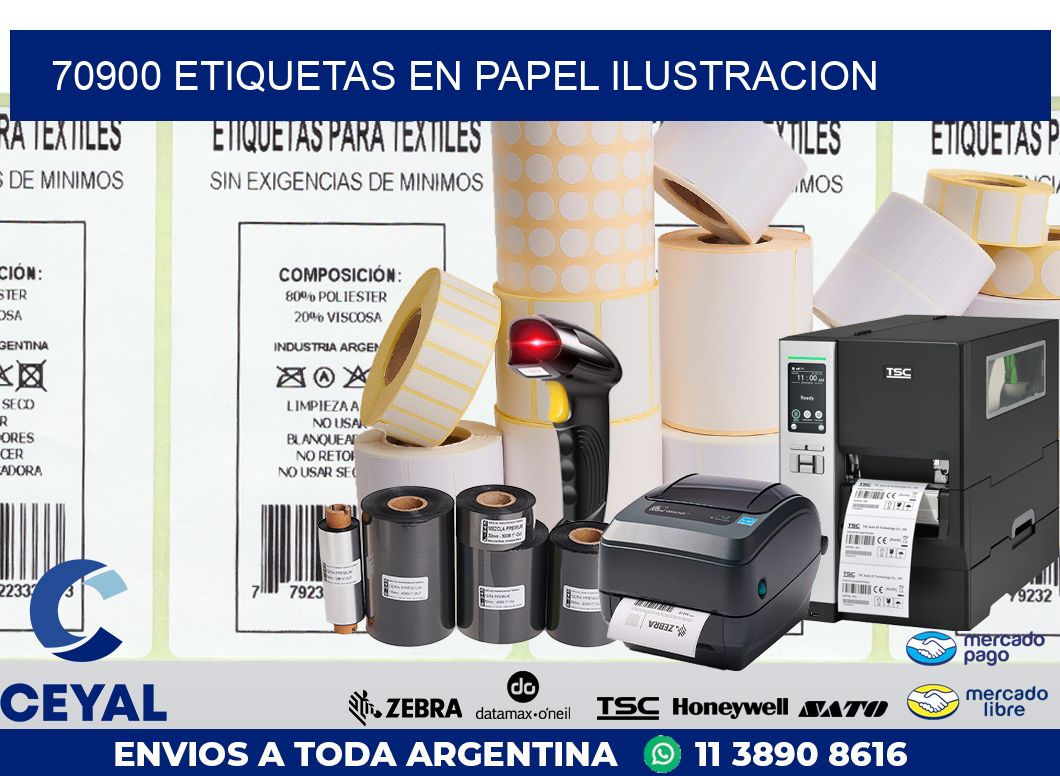 70900 ETIQUETAS EN PAPEL ILUSTRACION