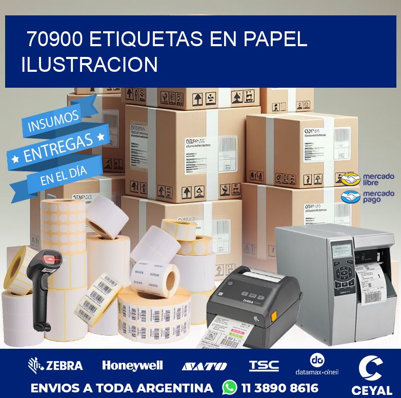 70900 ETIQUETAS EN PAPEL ILUSTRACION