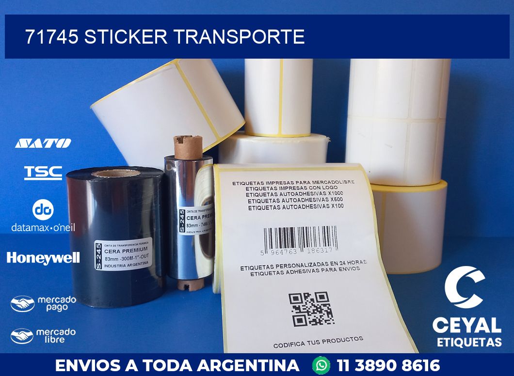 71745 STICKER TRANSPORTE