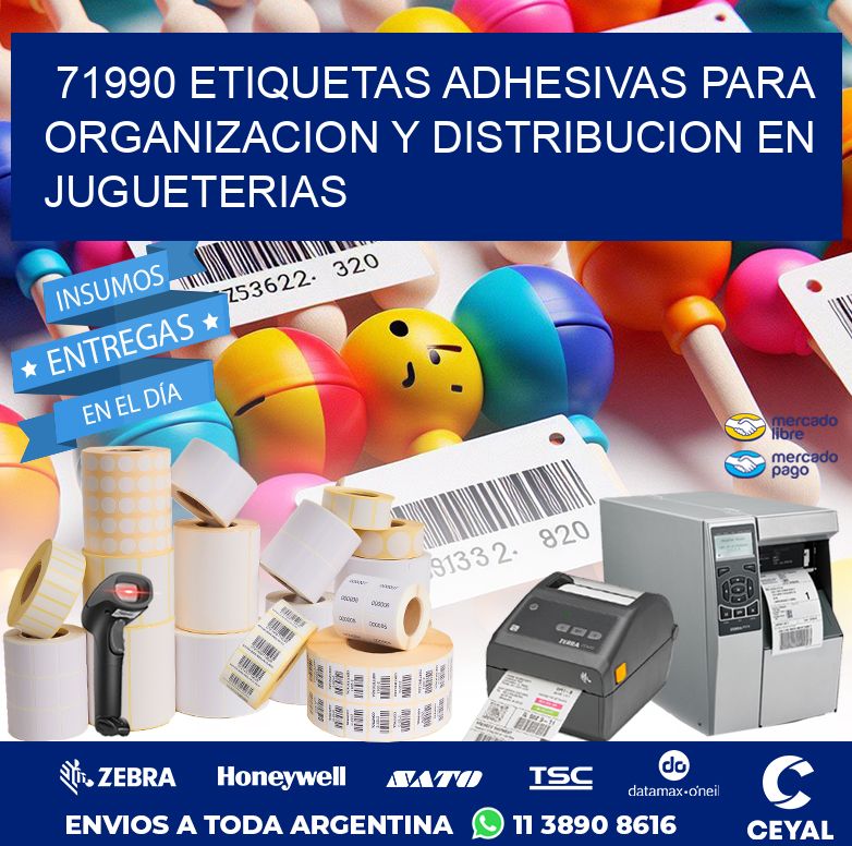 71990 ETIQUETAS ADHESIVAS PARA ORGANIZACION Y DISTRIBUCION EN JUGUETERIAS