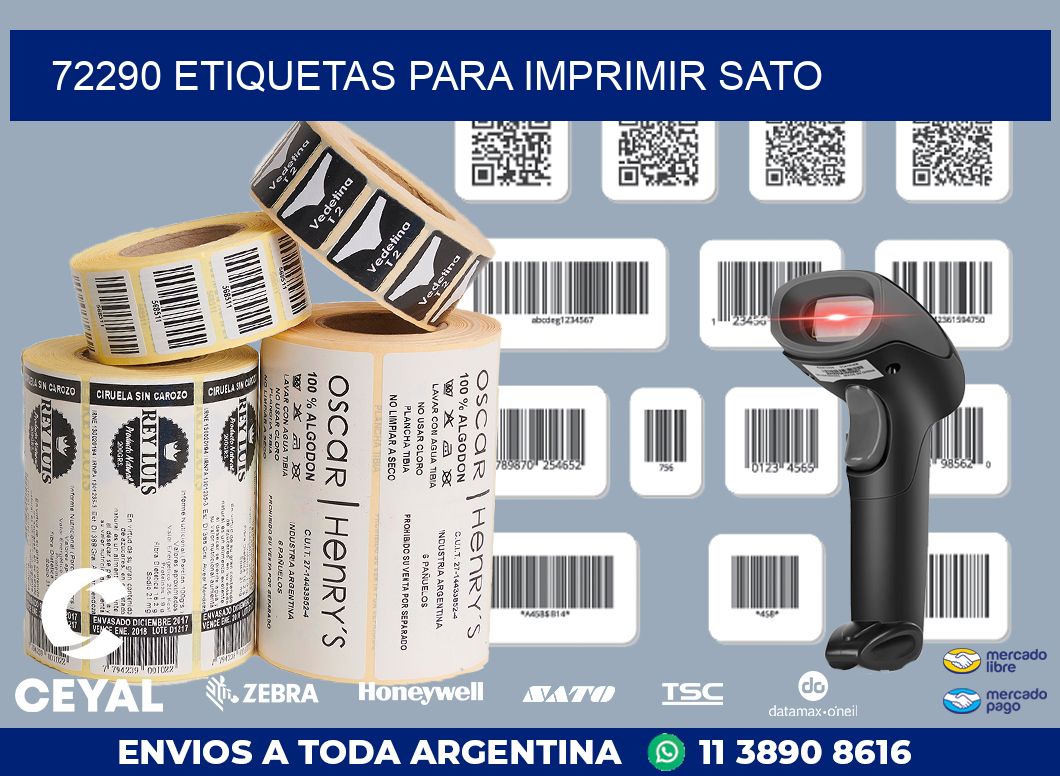 72290 ETIQUETAS PARA IMPRIMIR SATO