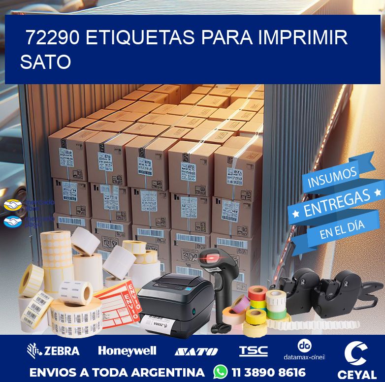 72290 ETIQUETAS PARA IMPRIMIR SATO
