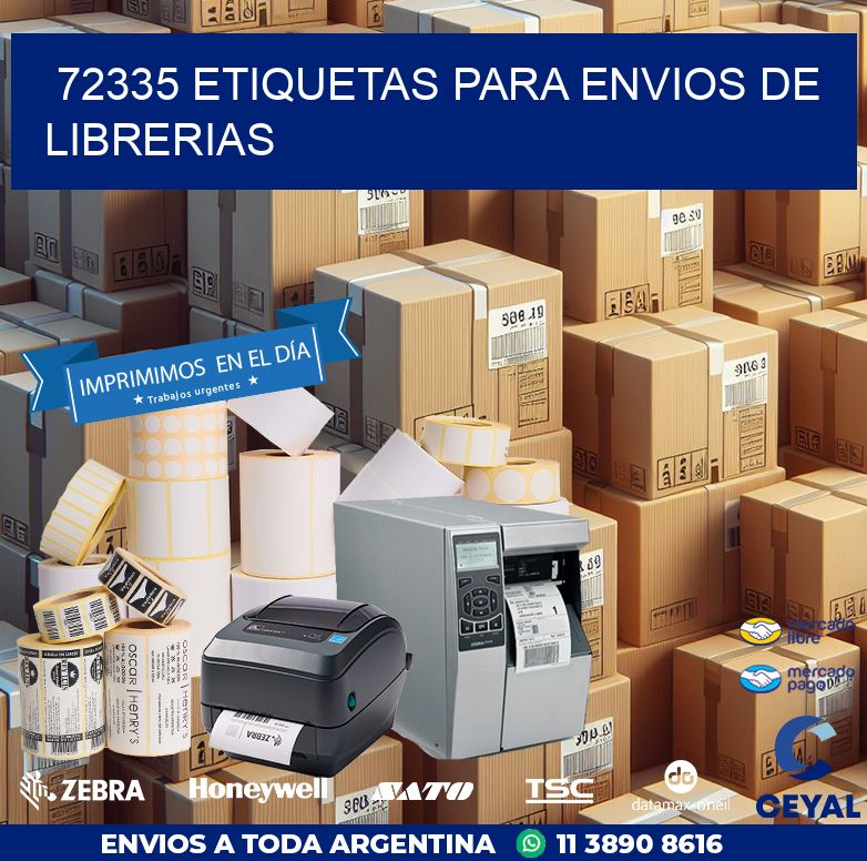 72335 ETIQUETAS PARA ENVIOS DE LIBRERIAS