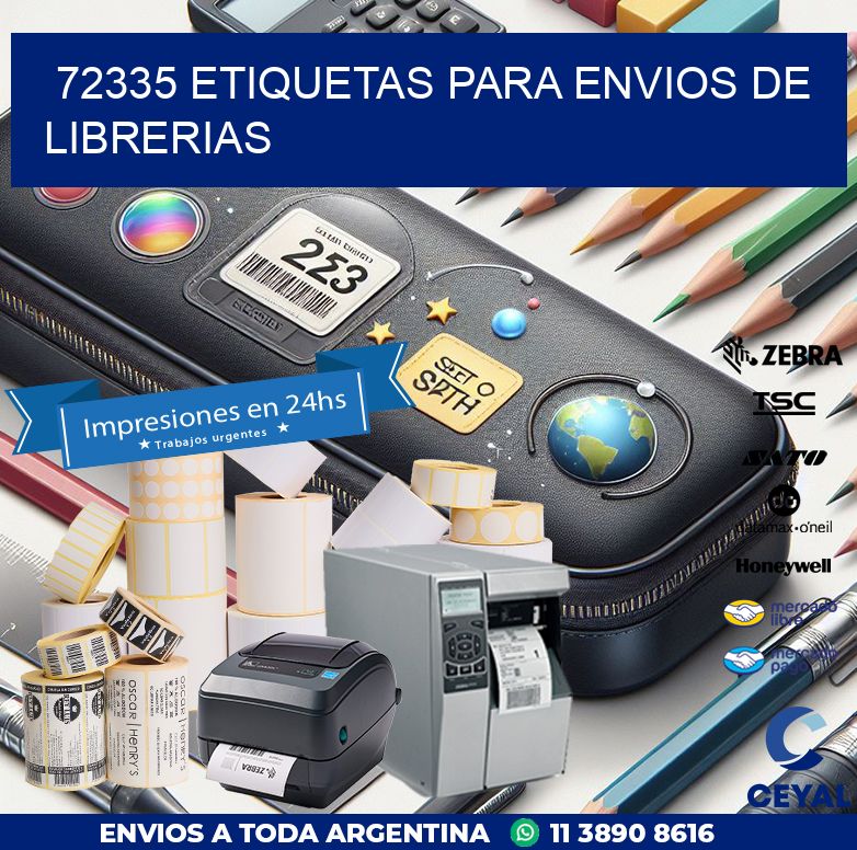 72335 ETIQUETAS PARA ENVIOS DE LIBRERIAS