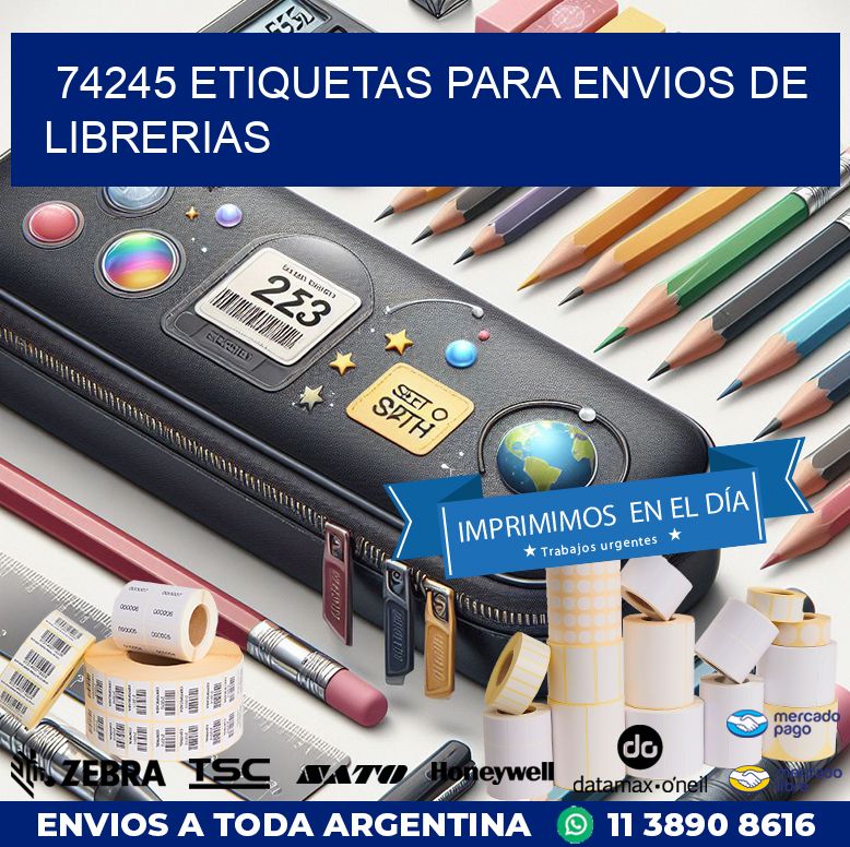 74245 ETIQUETAS PARA ENVIOS DE LIBRERIAS