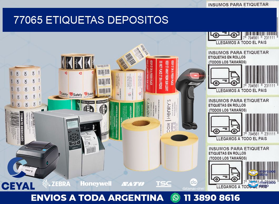 77065 ETIQUETAS DEPOSITOS