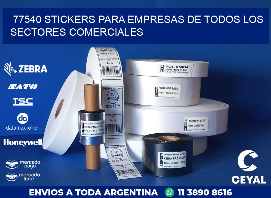 77540 STICKERS PARA EMPRESAS DE TODOS LOS SECTORES COMERCIALES