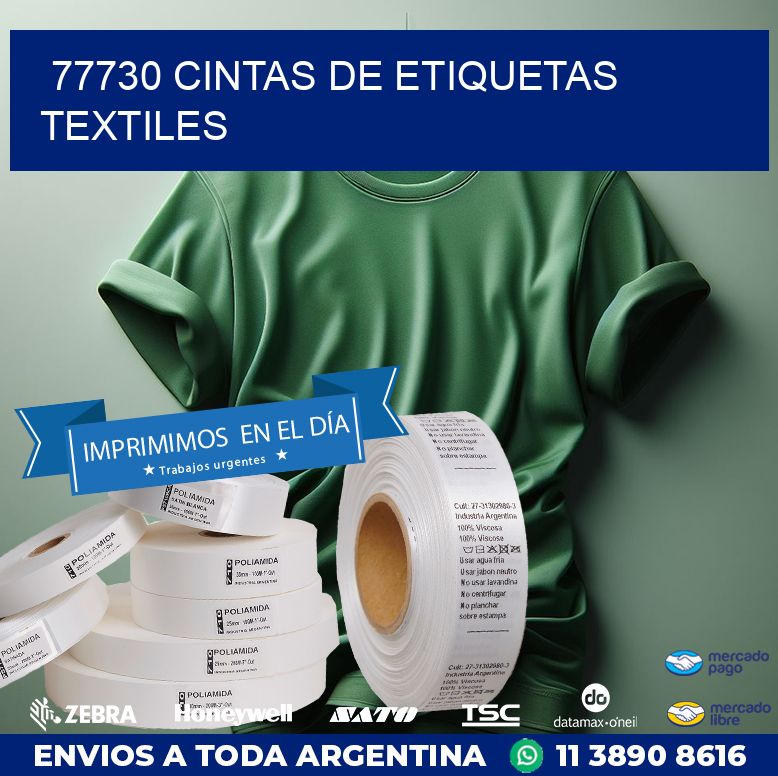 77730 CINTAS DE ETIQUETAS TEXTILES