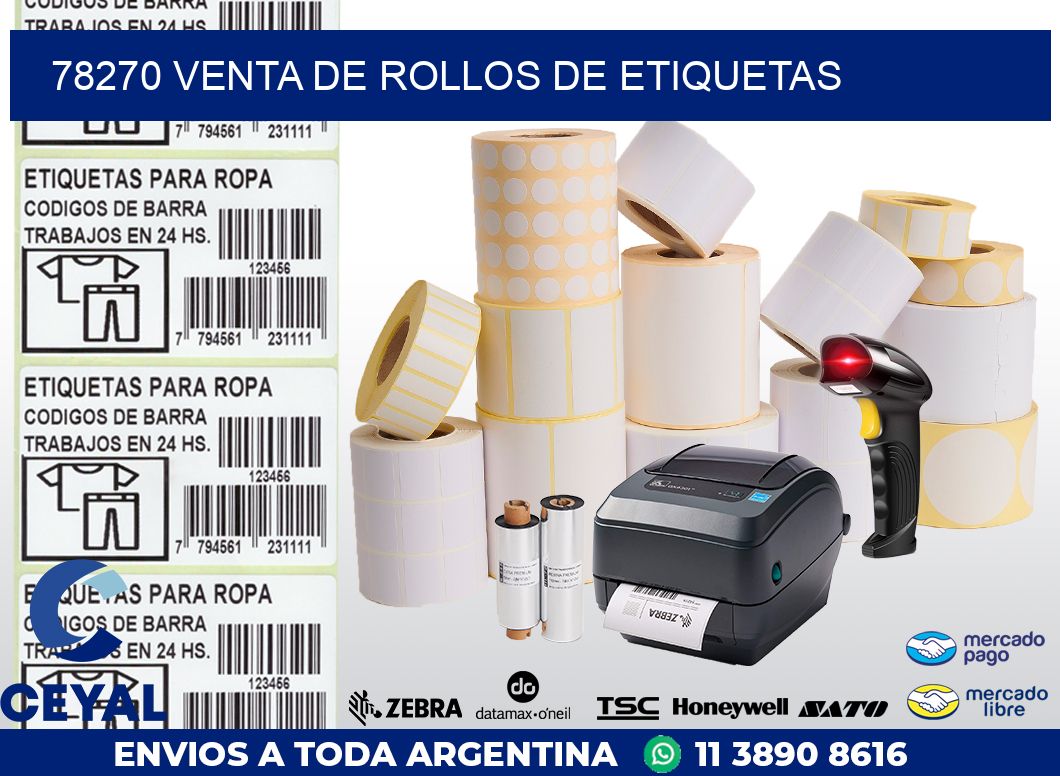 78270 VENTA DE ROLLOS DE ETIQUETAS