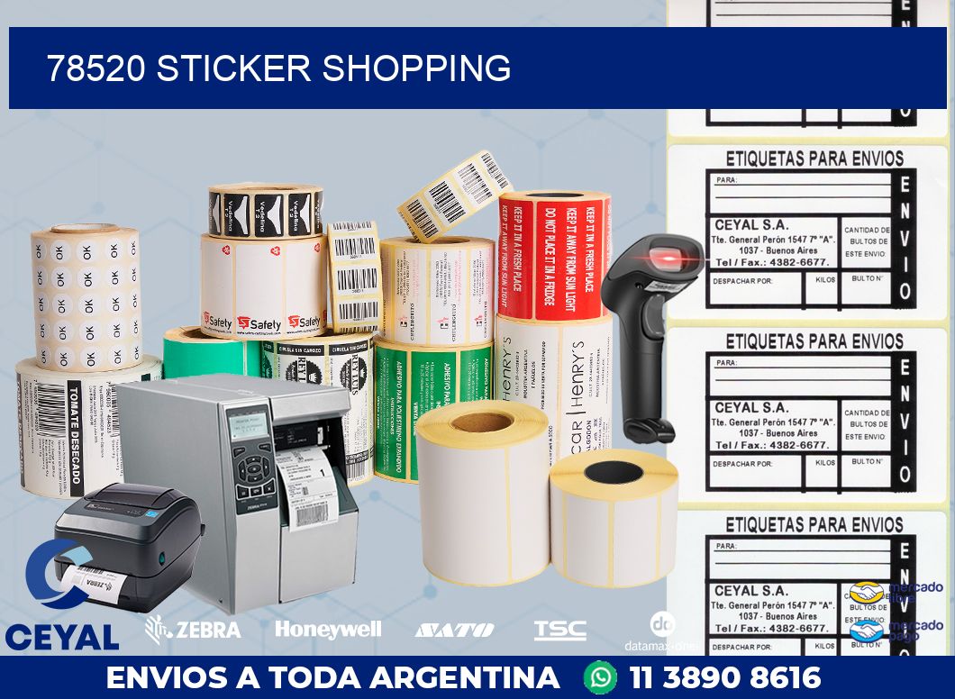 78520 STICKER SHOPPING