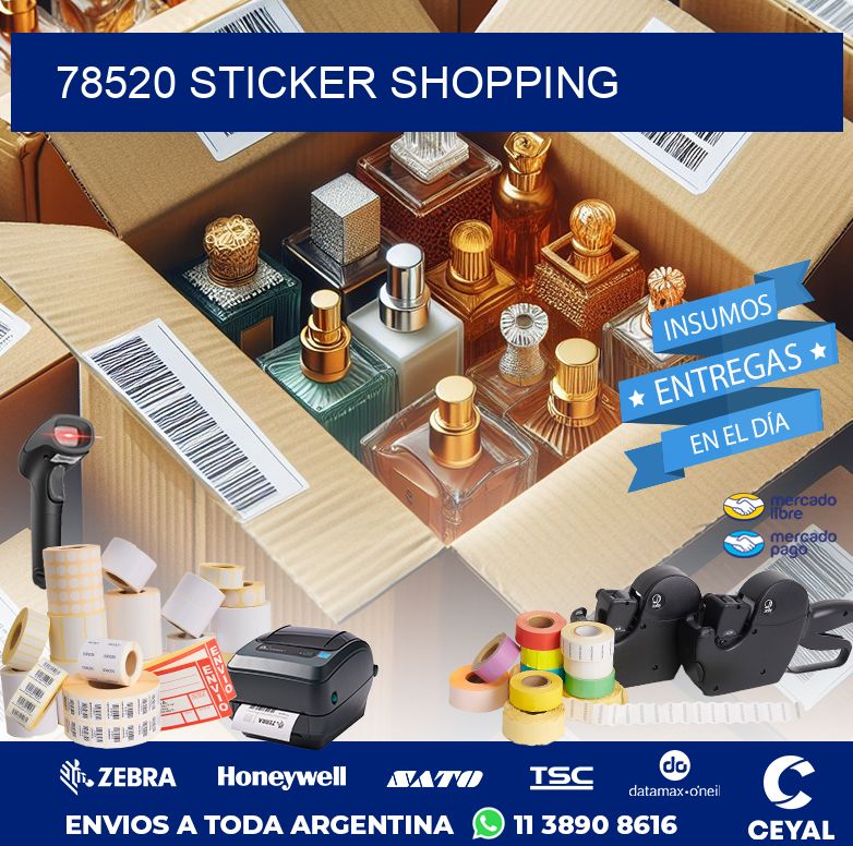 78520 STICKER SHOPPING